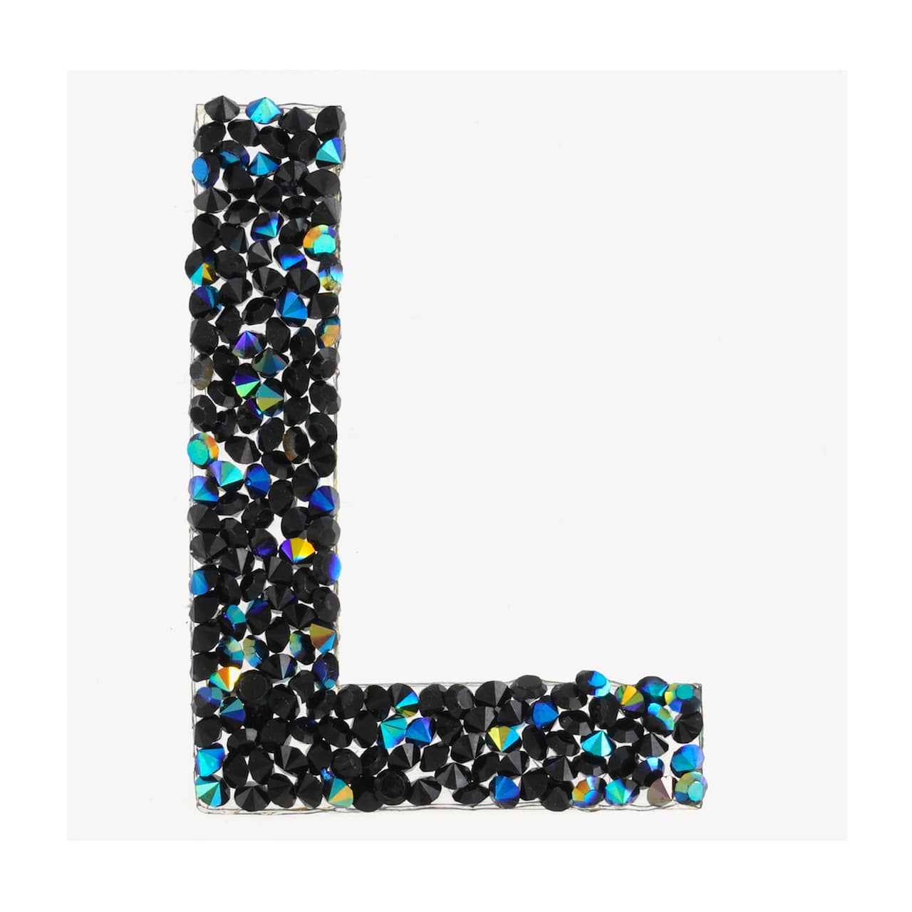 12 Pack: Black AB Letter Bling Sticker by Recollections®